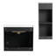 Armoire de salle de bain flottante minimaliste moderne Caspian avec lavabo en céramique et contreplaqué