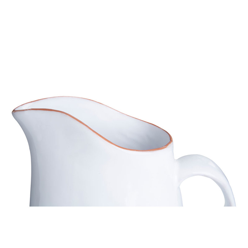 2.5L Jug, White Glazed