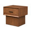 Lilas 1 - Drawer Solid Wood Nightstand