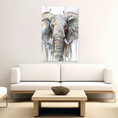 Art abstrait éléphant contemporain