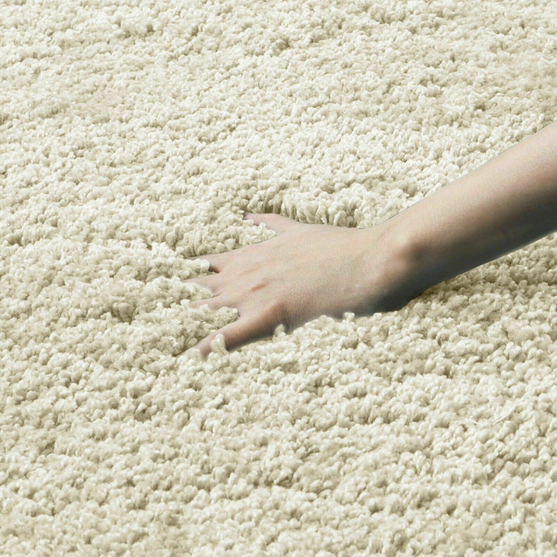 Elburr Solid Colour Shag Area Rug, Rectangle 120 x 170cm