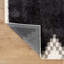 Tapis à poils longs à motif géométrique gris anthracite - velours moyen, élégant et doux-1969589820