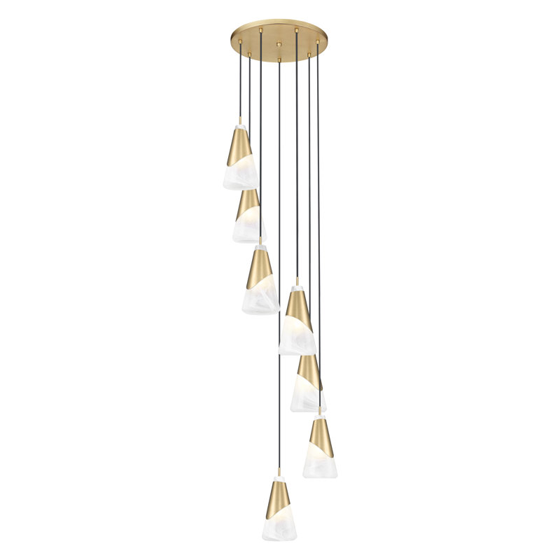 Lustre Jamess, Doré, 7 lumières