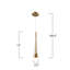 Luminaire suspendu 1 lumière Morfydd-1082310350