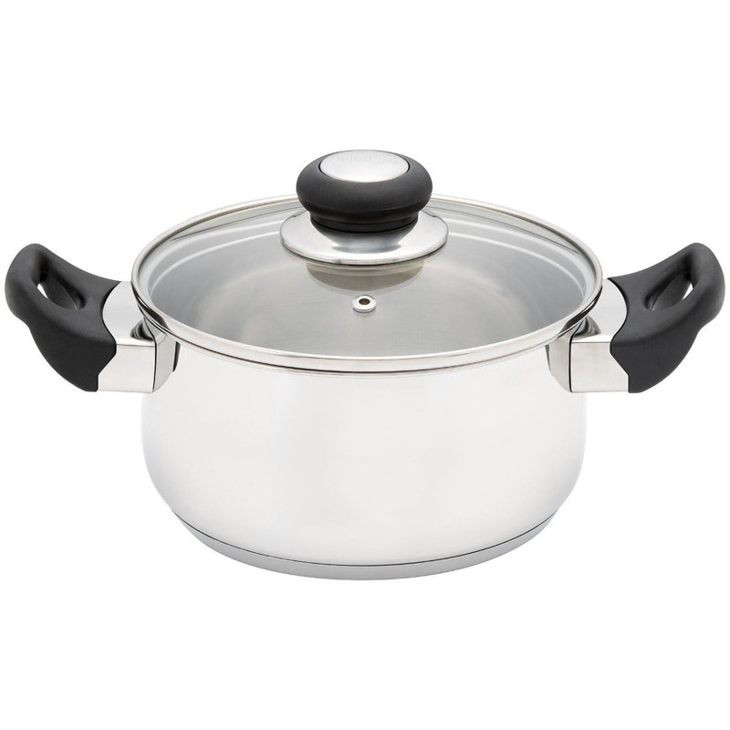 Judge Vista, 18cm Uncoated Stainless Steel Casserole, 1.8L