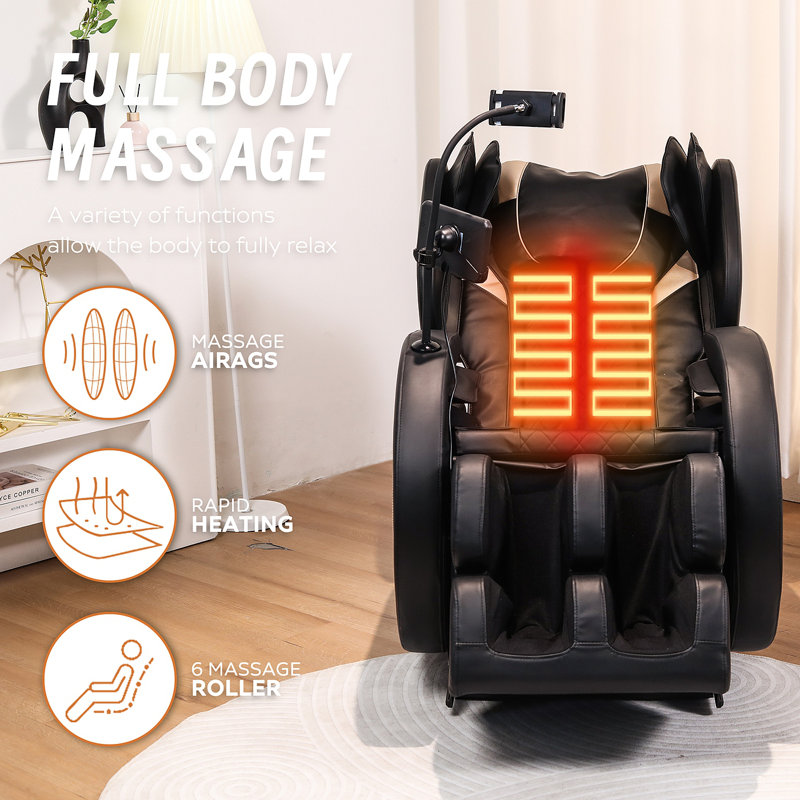 Fauteuil de massage inclinable sans gravité avec pression d'air corporelle complète
