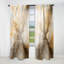 Or et argent Chromatique Essence I - Rideau moderne - Velours obscurcissant - 1 panneau-107826721