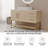 47" Modern Bathroom Single Vanity With Ceramic Vessel Sink, All-In-One Set With Storage Drawers & Gold Handles