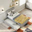 Lit plateforme avec lit gigogne simple-2136524046