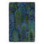 Vintage Swedish Rya Rug, Blue And Green Scandinavian Scale Pattern - Rug & Kilim