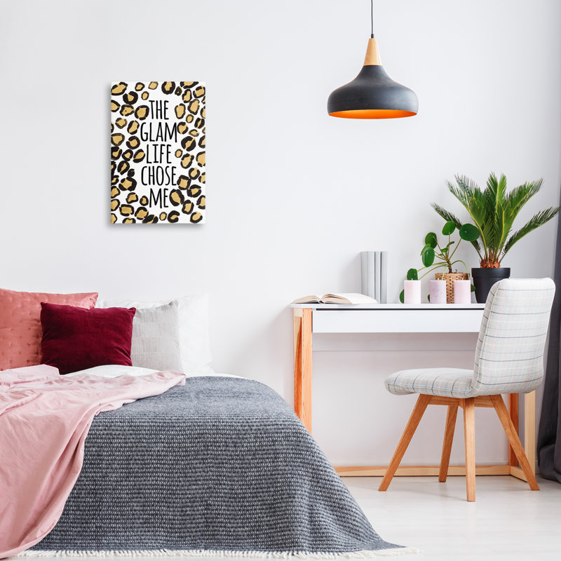 Art mural sur toile Glam Life Chose Me par Lanie Loreth, H 24 po x l 16 po