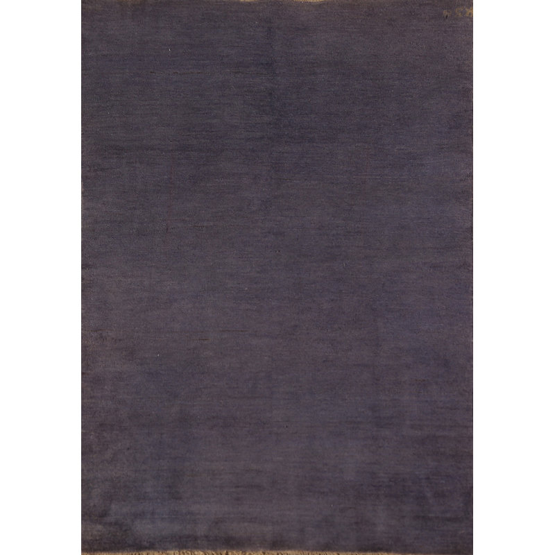 Tapis mauve en laine Gabbeh