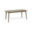 Table de salle à manger d'extérieur en bois gris