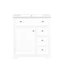 Meuble-lavabo simple 18,3 po avec comptoir