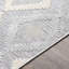 Tapis tissé à la machine gris/ivoire Carys-1833231733