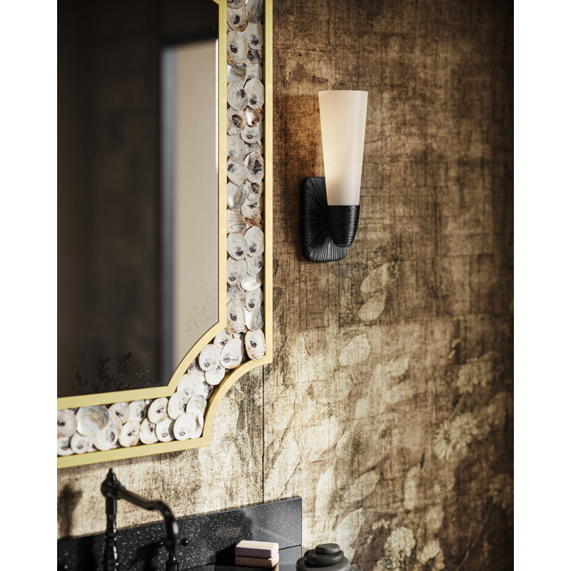 Applique murale pour salle de bain Bonaz, Bronze frotté à l'huile