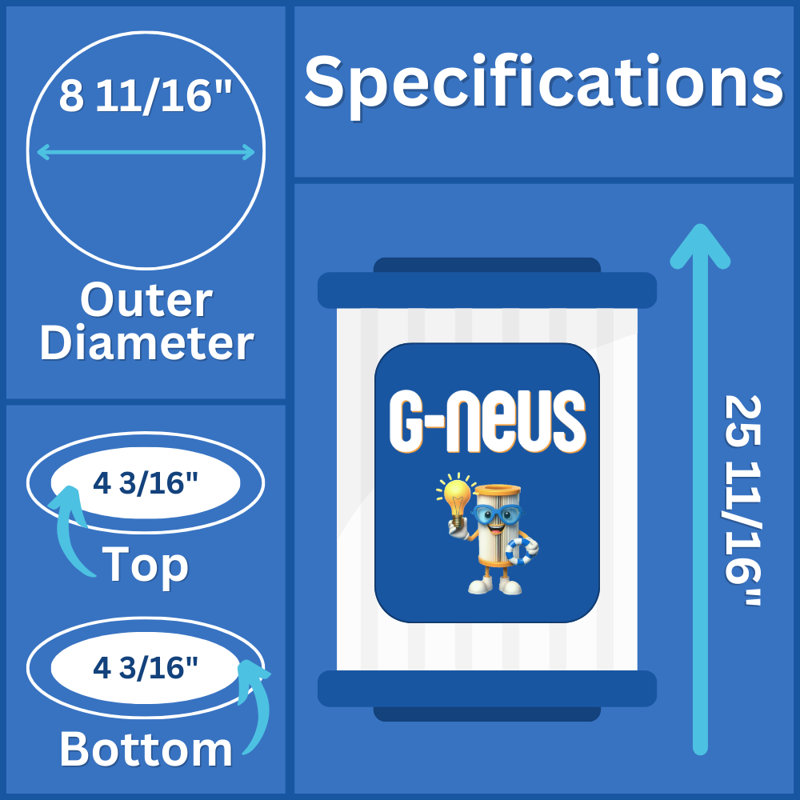 GNEUS-2433 Pool & Spa Replacement Filter