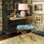 Delfern Cotton Accent Stool