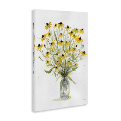 Art mural sur toile Susans aux yeux noirs par Patti Bishop