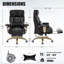 Grand et grand fauteuil de bureau, chaises de bureau de direction robustes avec support lombaire réglable et repose-pieds-726203854