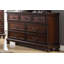 Commode double 7 tiroirs avec miroir Fabliha