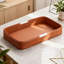 Handcrafted Leather Tray For Home Decor, Modern Rectangle Storage Organizer For Coffee Table And Desktop-1469700272-1469700303