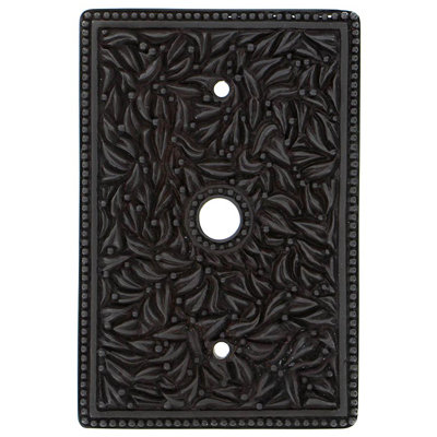 San Michele Patterned 1 - Gang Coax Jumbo Wall Plate