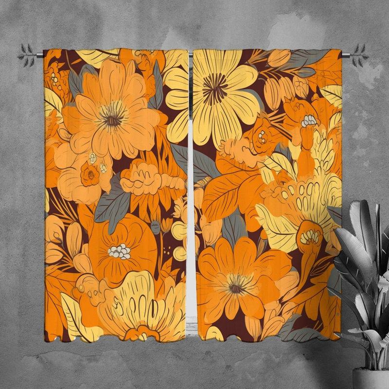 Mykenna Room Darkening Curtain Pair, 40" W x 61" L