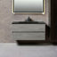 Meuble-lavabo mural simple 36 po avec comptoir en quartz Lecio-1359721814