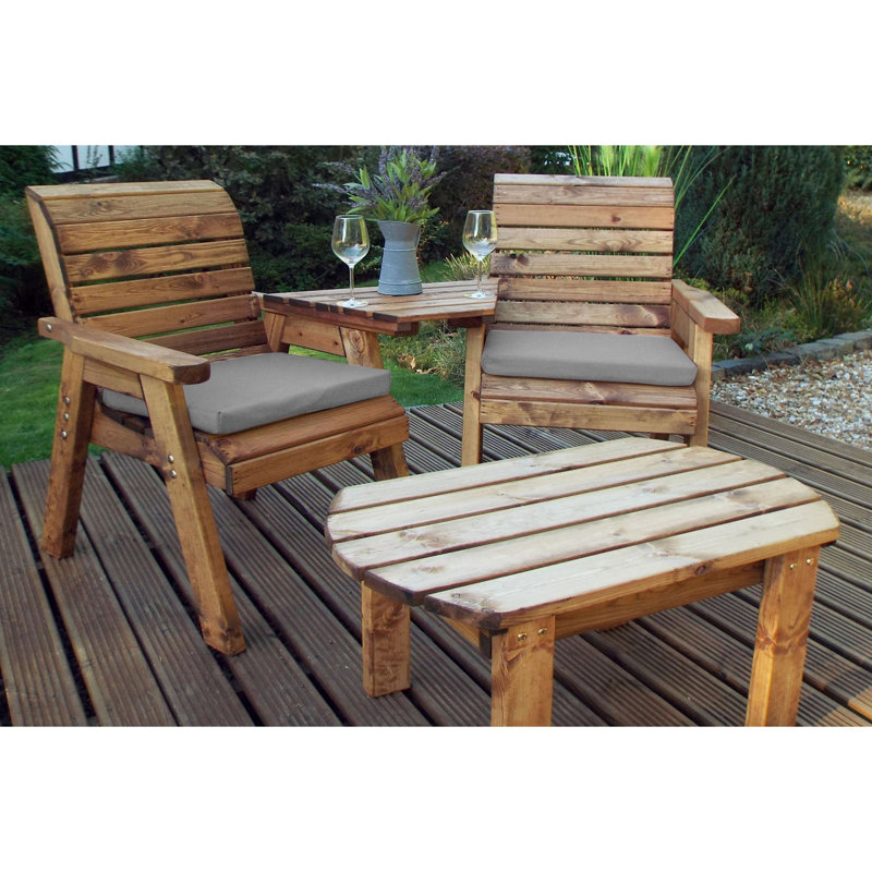 Garrett 2 Seater Conversation Set, Grey