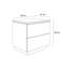 50cm W Manufactured Wood Bedside Table