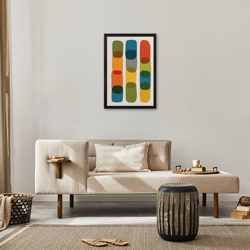 Affiche colorée de qualité supérieure Mid-Century Modern Bold I par EmcDesignLab, H 24 po x l 16 po