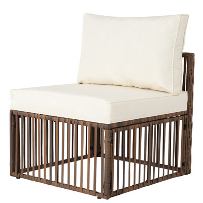 7 Pieces Outdoor Sectional Set, Rattan Patio Conversation Set, All-Weather Wicker Patio Furniture Set with Washable Cushions Covers and Coffee Table, Callye