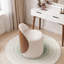 Chaise de meuble-lavabo d'appoint moderne avec dossier en bois cintré-283302373