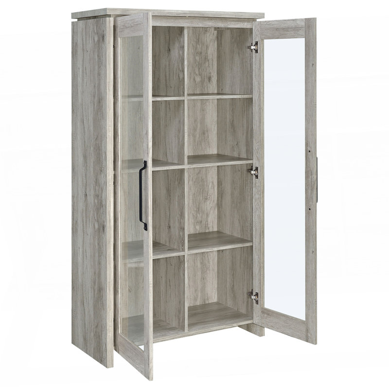 Armoire haute en bois d'ingénierie Myerson Grey Driftwood