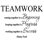 Adhésif décoratif en vinyle «Teamwork Coming Together Is a Commencement» 