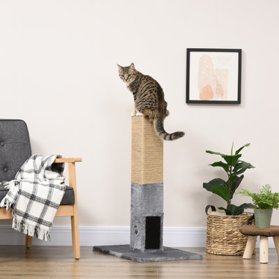 Zakary 79cm Jute Scratcher Climber with Toy Self Grooming Brush