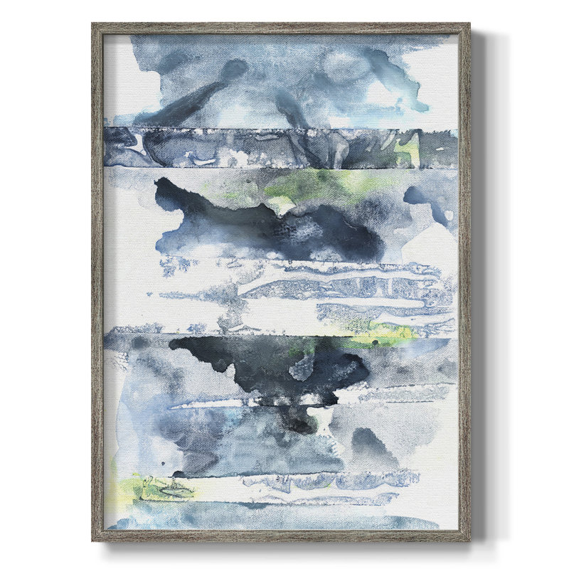 «Blue Memories II», reproduction encadrée - bois massif, H 30 po x l 24 po