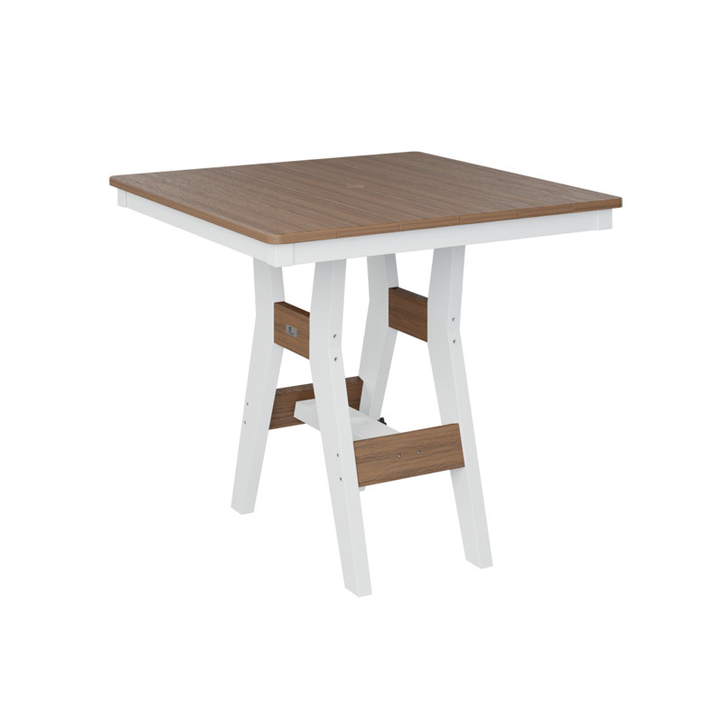 Table carrée à hauteur de comptoir 33 po Berlin Gardens Harbor, H 35,5 po x l 33 po x P 33 po, Acajou antique
