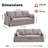 81'' Country-Style Upholstered Slipcover Standard Sofa-328504045