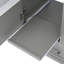Ensemble de meuble-lavabo gris 30 po avec lavabo, porte de salle de bain avec porte à fermeture en douceur
