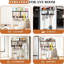 Support mural 3-en-1 pour balai mural et organisateur de vadrouille, étagère à fournitures de nettoyage peu encombrante, organisateur pour aspirateur, support à outils avec 5 pinces, 4 crochets pour la cuisine du garage