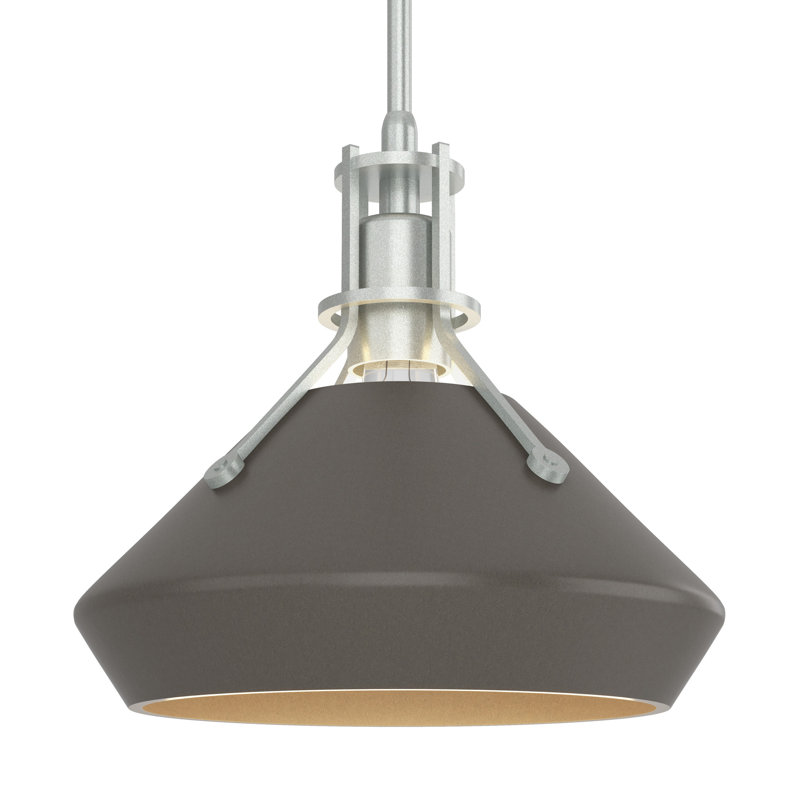 Henry with Chamfer Pendant, Vintage Platinum, Dark Smoke