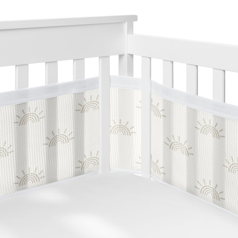 Literie 6p pour lit de bébé Sweet Jojo Designs + doublure en filet respirant pour bébé