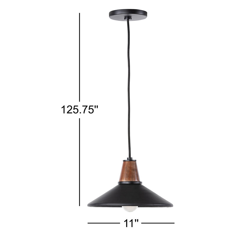 Cullen 1 - Light Pendant, Toasted Almond/Gunmetal, Black