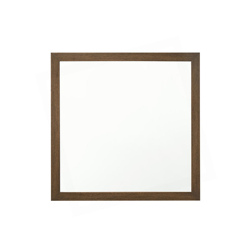Miroir polyvalent au fini chêne avec un design moderne et de multiples options de placement, parfait pour rehausser l'esthétique et la fonctionnalité de n'importe quelle pièce.