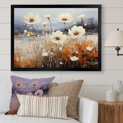 Captivating Field Of Flowers - Flower Wall Art Living Room