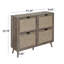 Range-chaussures 4 portes, armoire de rangement pour chaussures moderne autoportante, pour vestibule