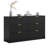 Fluted Dresser For Bedroom With 6 Drawers, 55.1" Wide Modern Chest Of Drawers With Metal Handle-1911548562
