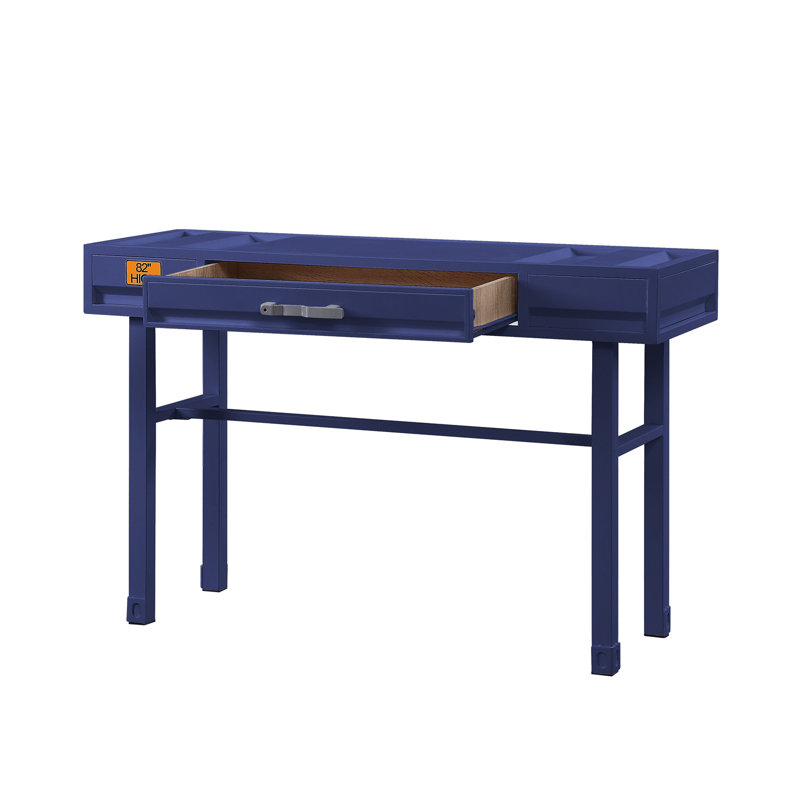 Writing Desk, 30" H x 47" W x 17" D, Blue